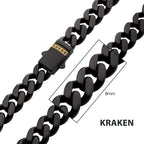 8mm Black Sapphire Miami Cuban Necklace