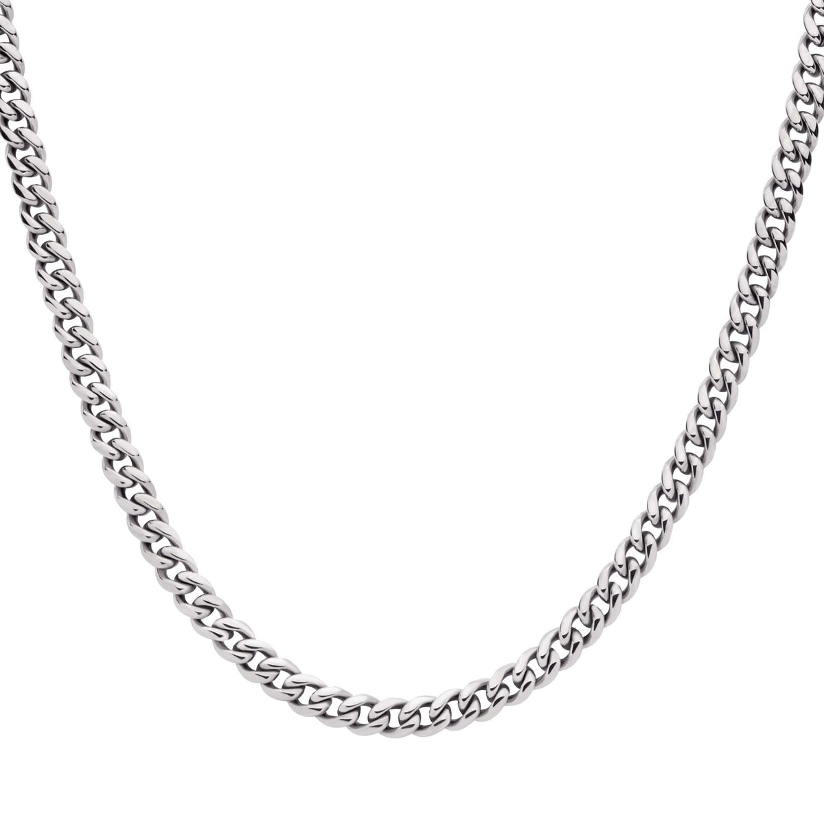 6mm Steel CZ Miami Cuban Necklace