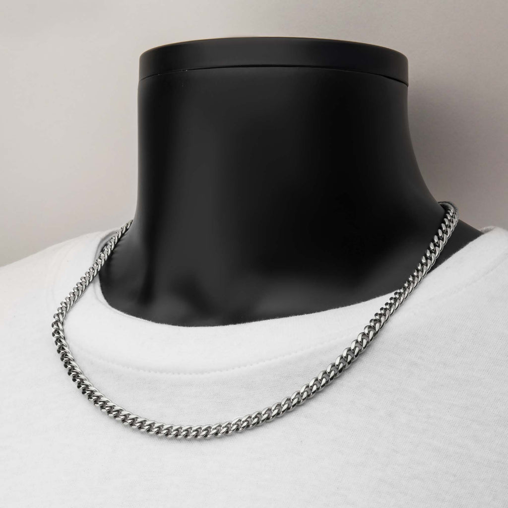 6mm Steel CZ Miami Cuban Necklace