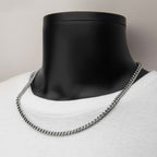 6mm Steel CZ Miami Cuban Necklace