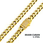 6mm Gold CZ Miami Cuban Necklace