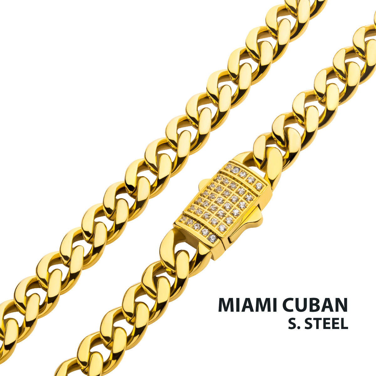 6mm Gold CZ Miami Cuban Necklace