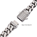 6mm Steel CZ Miami Cuban Bracelet