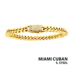 6mm Gold CZ Miami Cuban Bracelet