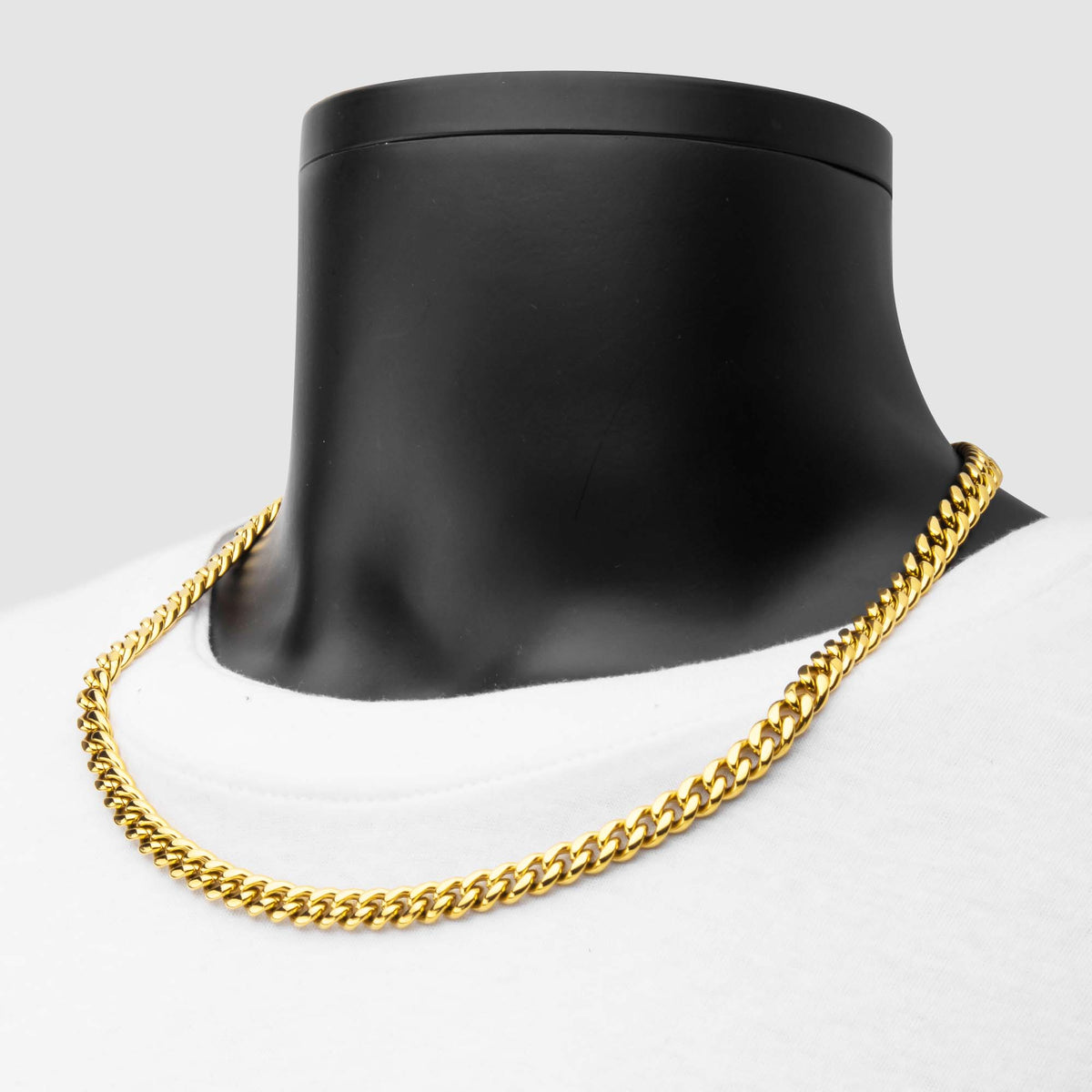 8mm Gold CZ Miami Cuban Necklace