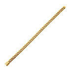 8mm Gold CZ Miami Cuban Bracelet [NSTC2108-8GP]