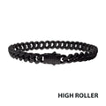8mm Black Spinel Miami Cuban Bracelet