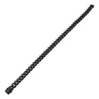 8mm Black Spinel Miami Cuban Bracelet