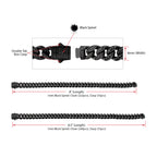 8mm Black Spinel Miami Cuban Bracelet