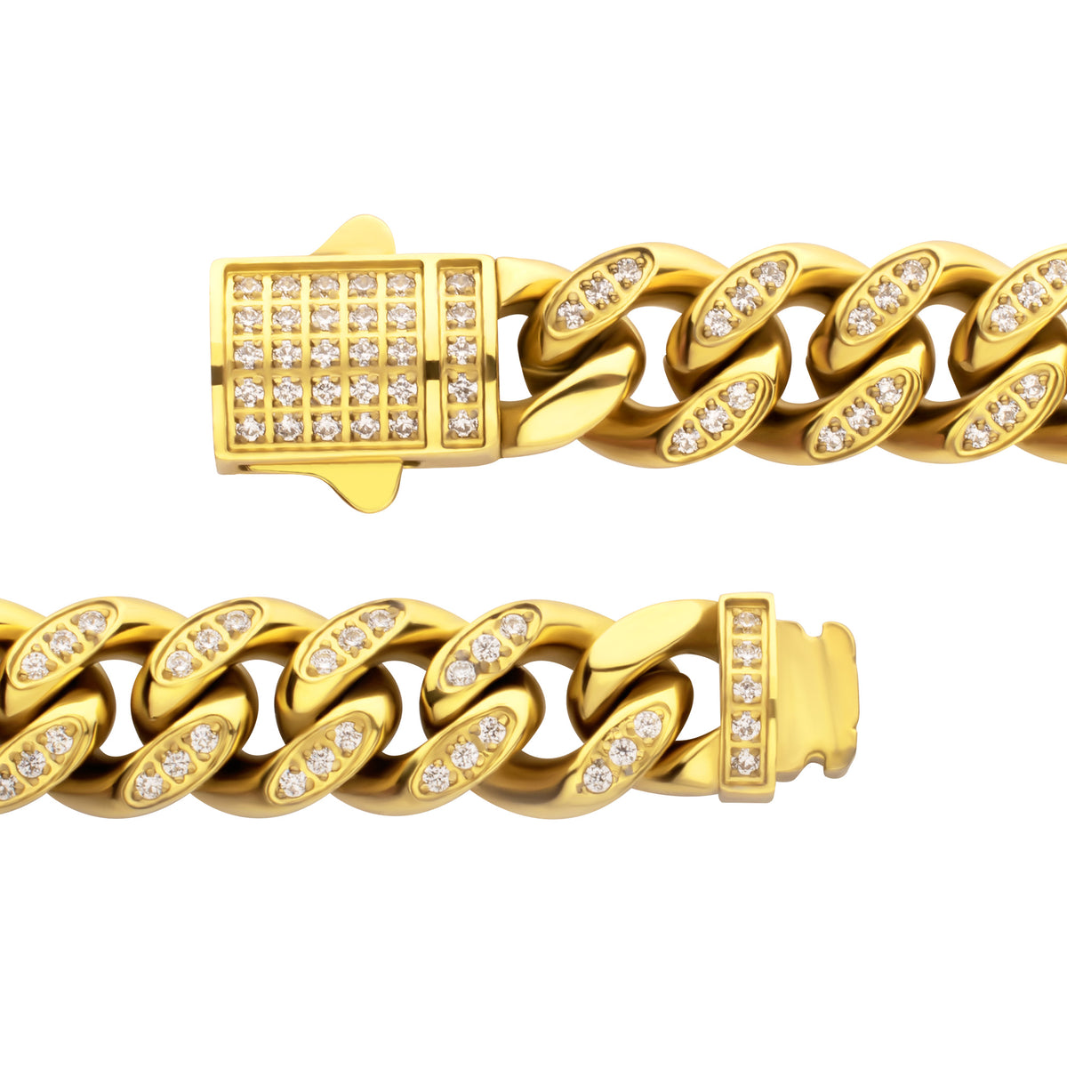 High Roller 8mm Gold CZ Miami Cuban Bracelet