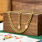 High Roller 8mm Gold CZ Miami Cuban Bracelet