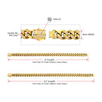 High Roller 8mm Gold CZ Miami Cuban Bracelet