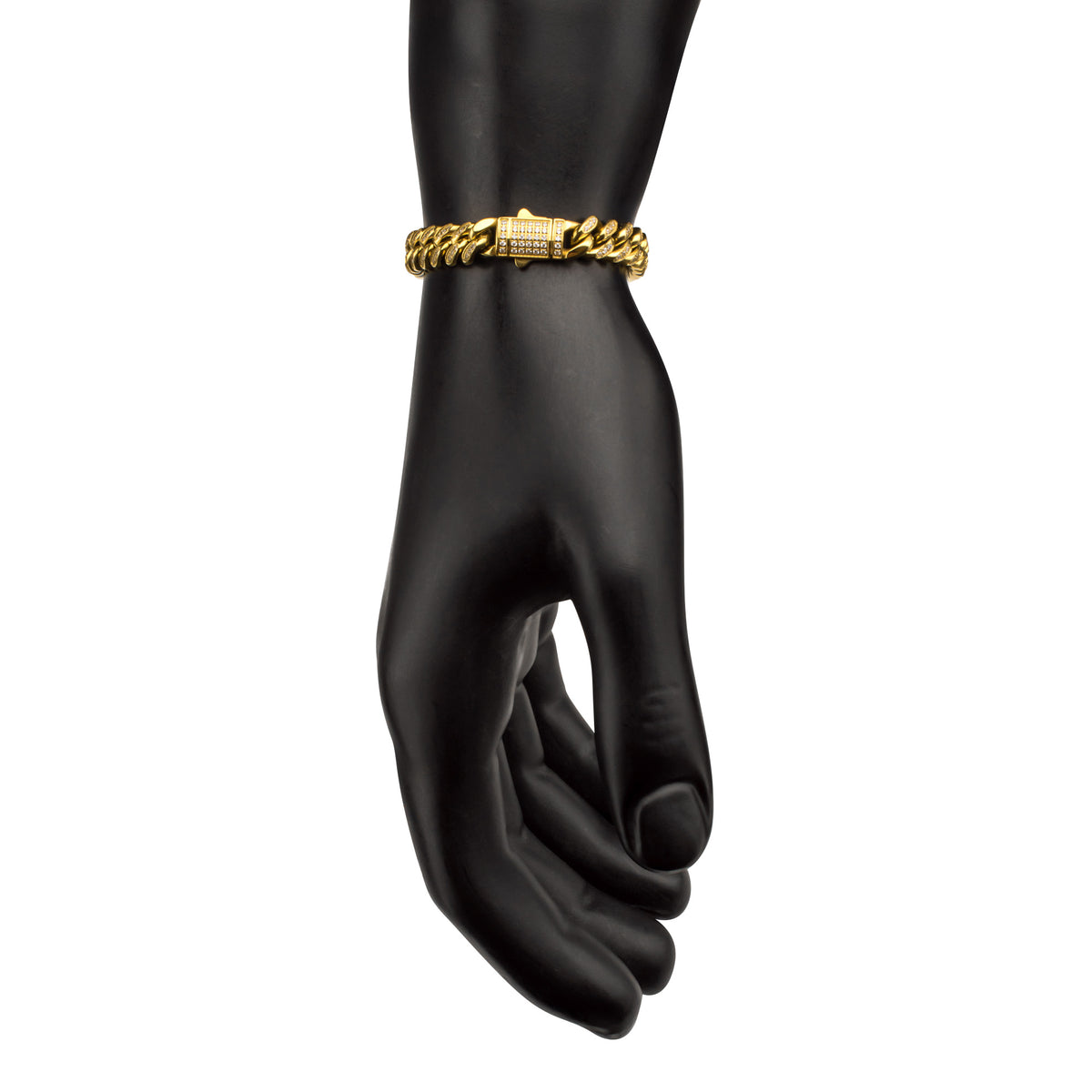 High Roller 8mm Gold CZ Miami Cuban Bracelet