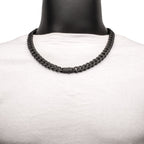12mm Black Spinel Miami Cuban Necklace