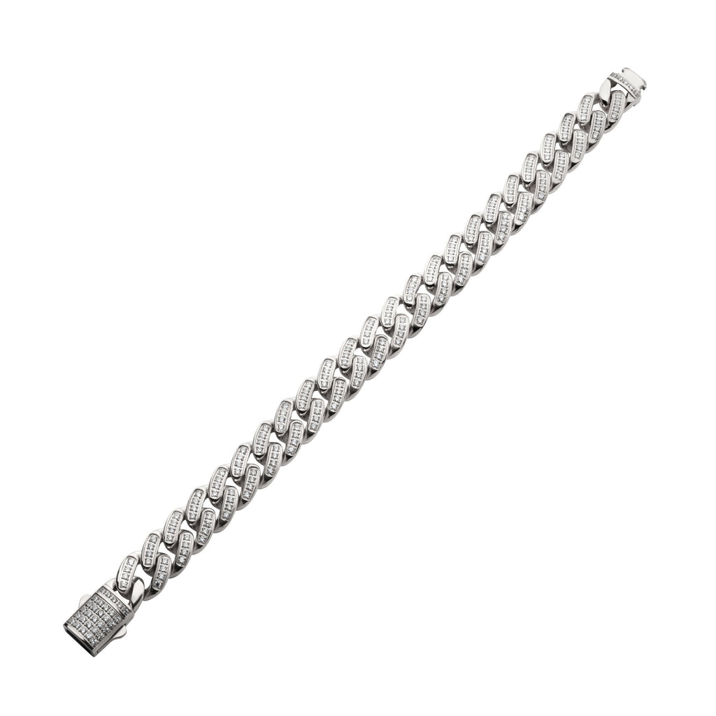 12mm Gold CZ Miami Cuban Bracelet