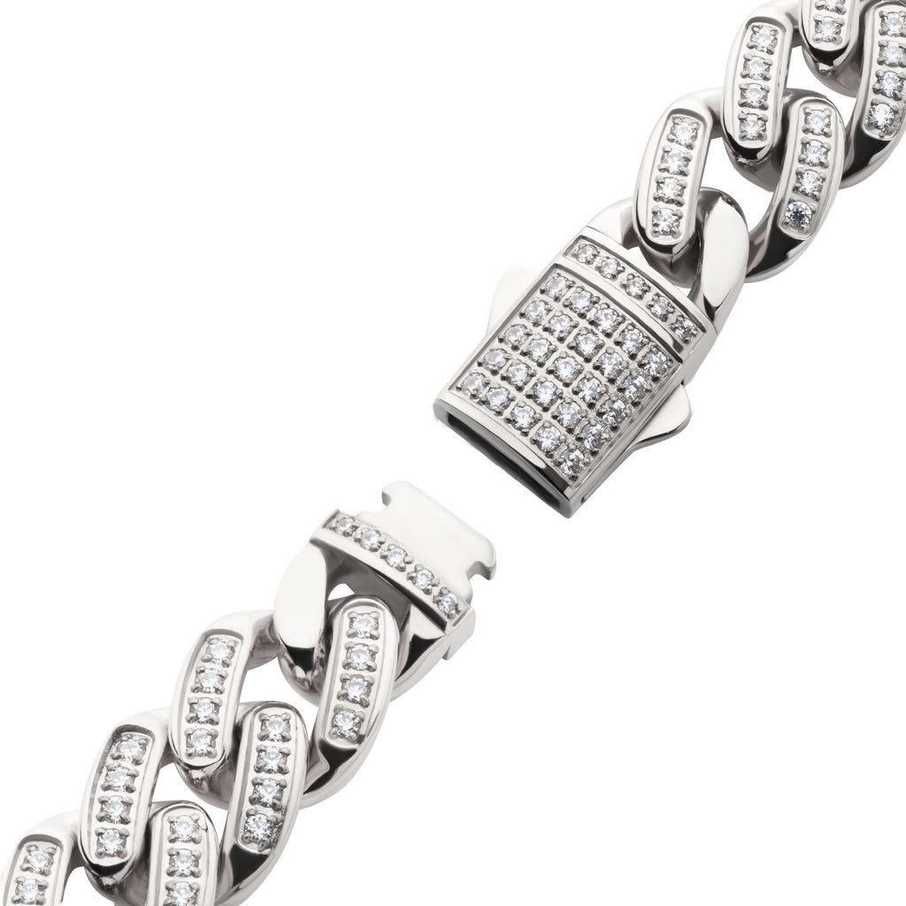 12mm Gold CZ Miami Cuban Bracelet