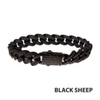 12mm Black Spinel Miami Cuban Bracelet