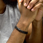 12mm Black Spinel Miami Cuban Bracelet