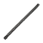 12mm Gunmetal Black Spinel Miami Cuban Bracelet