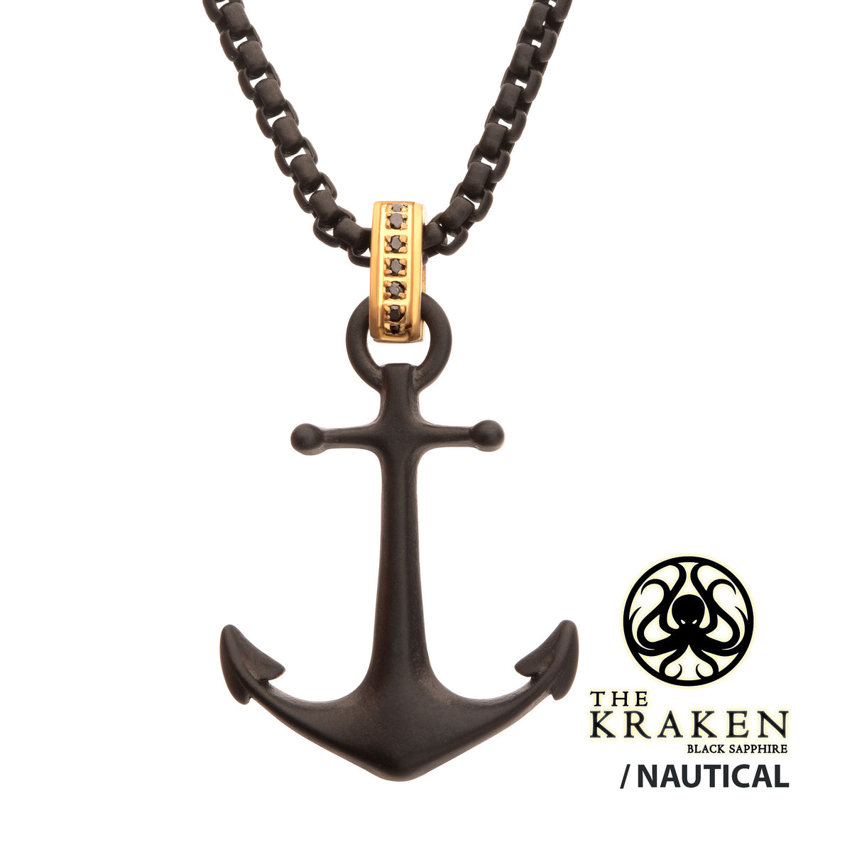 Kraken Black Sapphire Pendant