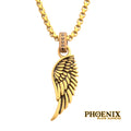 Gold Black Sapphire ID Pendant