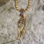 Gold Black Sapphire ID Pendant