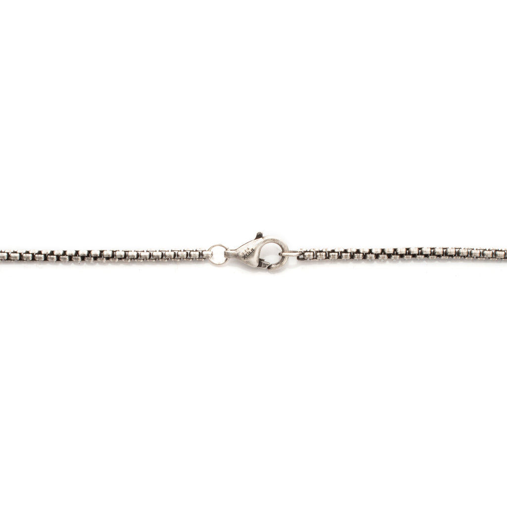 Sterling Silver Black Spinel Cross Pendant