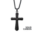 Carbon Fiber Sepulchre Cross Pendant