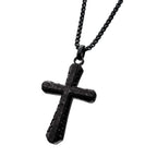 Carbon Fiber Sepulchre Cross Pendant