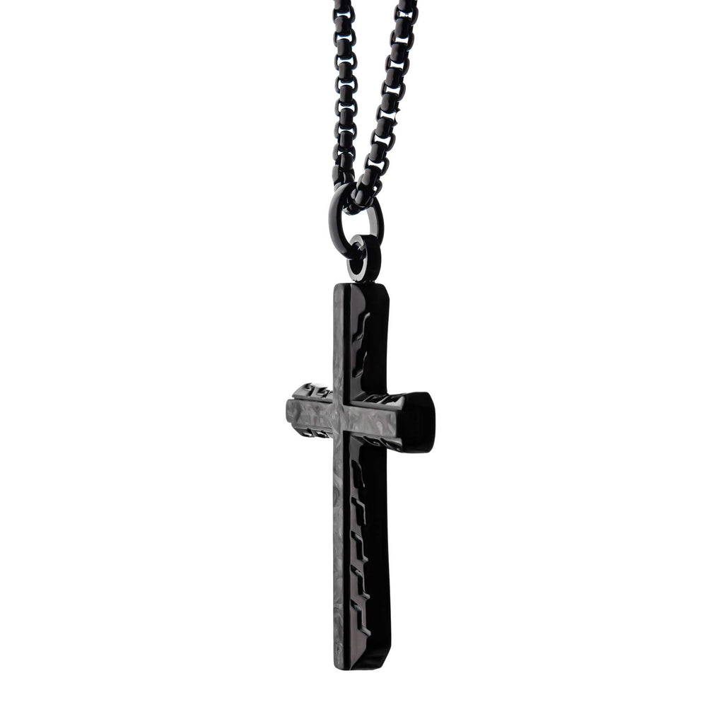 Carbon Fiber Sepulchre Cross Pendant