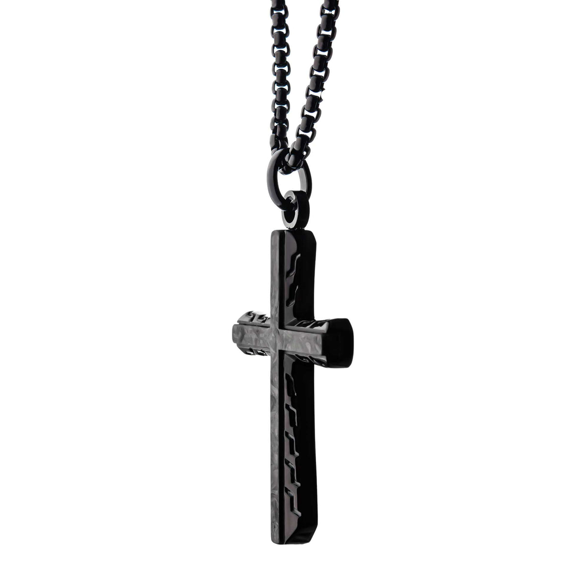 Carbon Fiber Sepulchre Cross Pendant