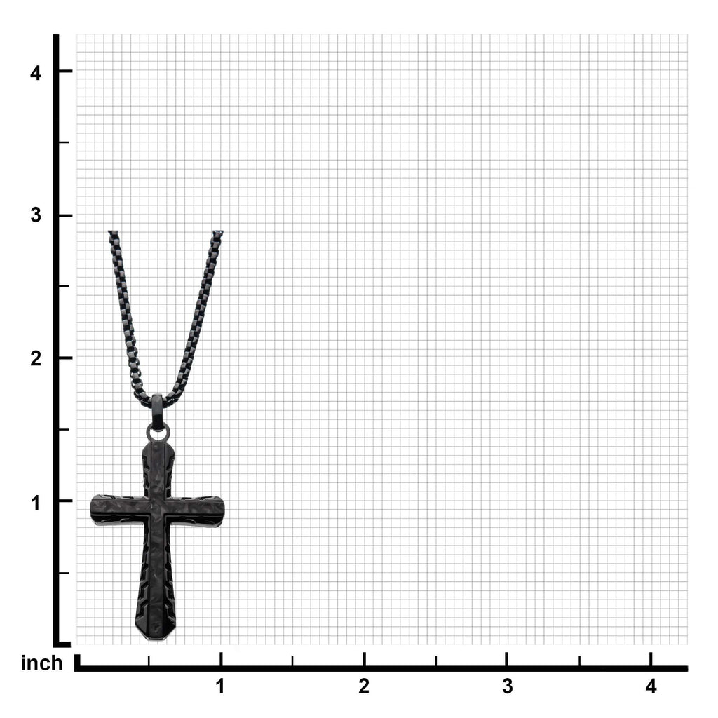 Carbon Fiber Sepulchre Cross Pendant