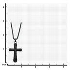 Carbon Fiber Sepulchre Cross Pendant