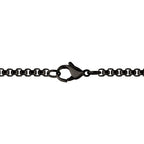 Carbon Black Sapphire Cross Pendant