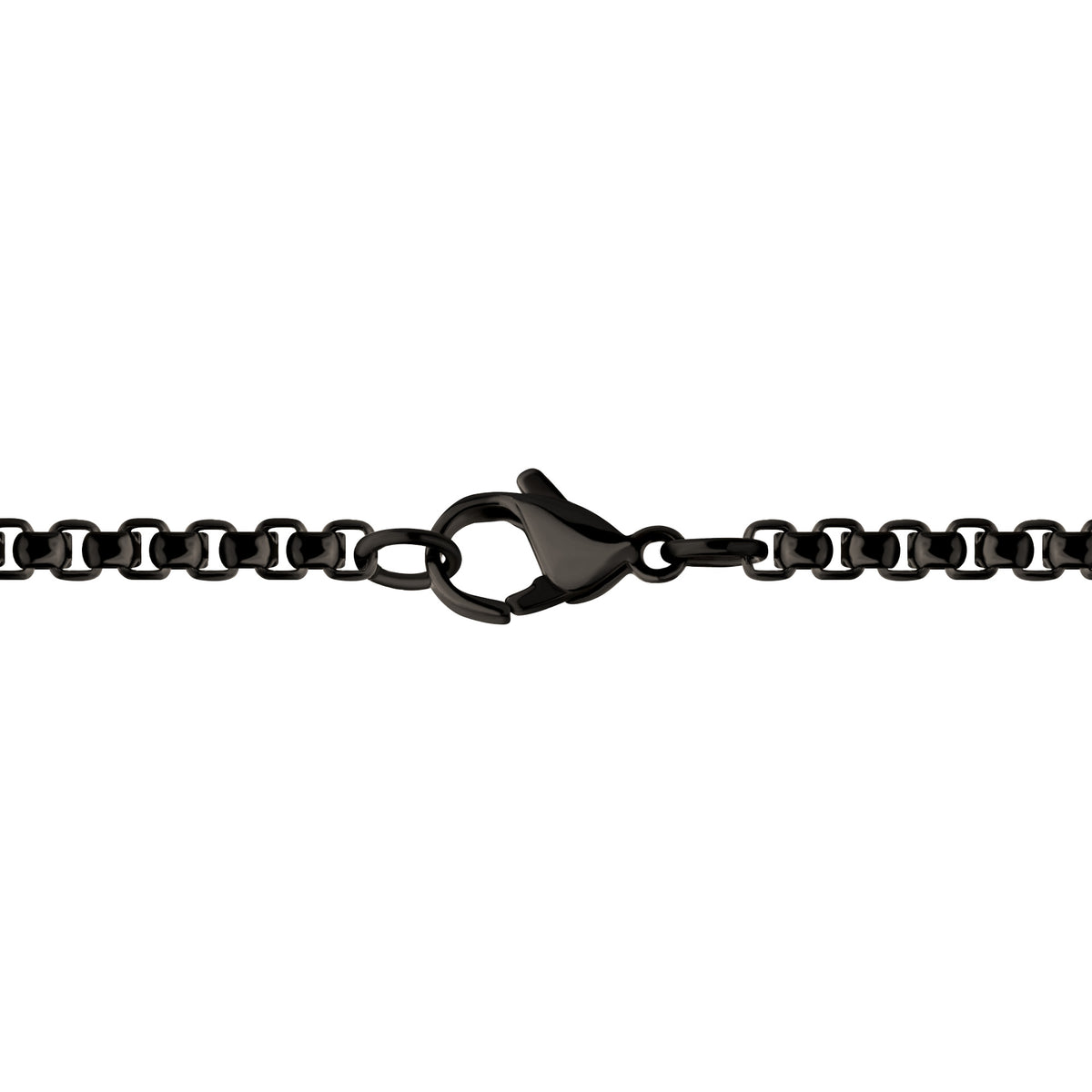 Carbon Black Sapphire Cross Pendant