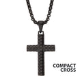 Black Scale Cross Pendant
