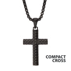Black Scale Cross Pendant