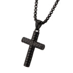 Black Scale Cross Pendant