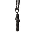 Black Scale Cross Pendant