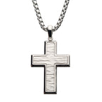 Steel Compact Cross Pendant