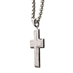 Steel Compact Cross Pendant
