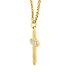 Gold Firenze Cross Pendant