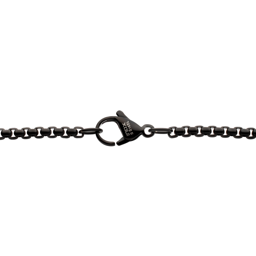 Black Spinel Sandalwood Cross Pendant