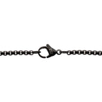 Black Spinel Sandalwood Cross Pendant