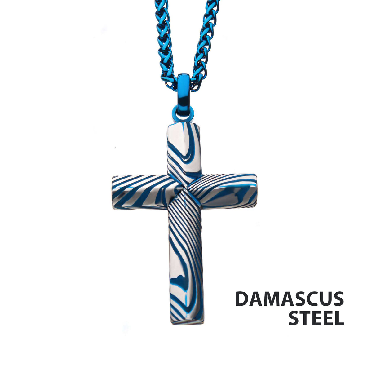 Damascus Cross Pendant