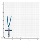 Damascus Cross Pendant