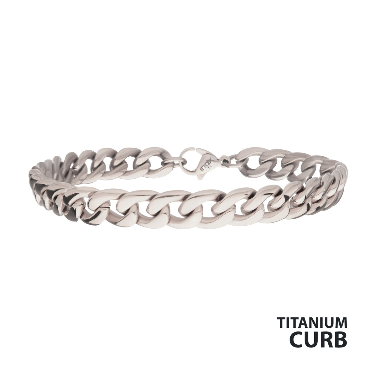 7.4mm Titanium Figaro Bracelet