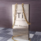 4.7mm Gold Titanium Figaro Bracelet