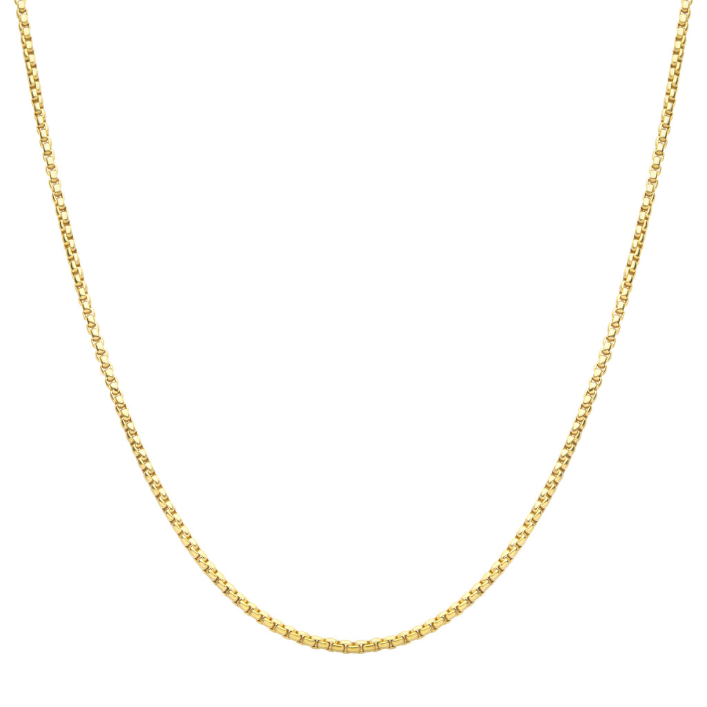 3mm Gold Titanium Figaro Necklace