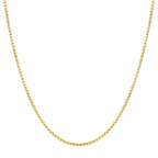 3mm Gold Titanium Figaro Necklace